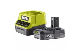 Аккумулятор к электроинструменту Ryobi + зарядное устройство ONE+ RC18120-120, 18В, 2 А/г (5133003368) - Фото