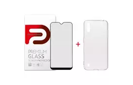 Чохол для моб. телефону Armorstandart Samsung A01 Air Series Panel + Full Glue Glass (ARM58047) - Фото