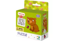 Пазл DoDo 2 в 1 Медвежонок (300120) - Фото