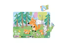 Пазл DoDo с рамкой Лисята (R300184) - Фото