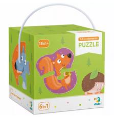 Пазл DoDo 2-3-4 элементы Лесные животные (300195)