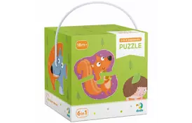 Пазл DoDo 2-3-4 элементы Лесные животные (300195) - Фото