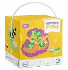 Пазл DoDo 2-3-4 элементы Насекомые (300253)