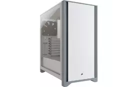 Корпус CORSAIR 4000D Tempered Glass White (CC-9011199-WW) - Фото