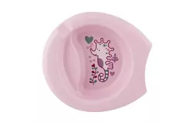 Набір дитячого посуду Chicco тарілка Easy Feeding Plate від 6 міс рожева (16001.40.10) - Фото