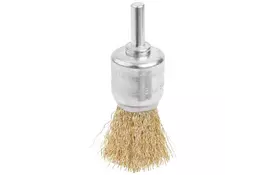 Щетка для электроинструмента Tolsen торццевая 24 мм х 6.4 мм, гофрированная проволока 0.3 мм (77546) - Фото