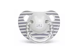 Пустышка Suavinex Hygge анатом.Уютные истории 6-18 мес. серый зайчик (306569) - Фото