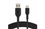 Дата кабель USB 2.0 AM to Type-C 2.0m PVC black Belkin (CAB001BT2MBK)
