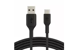 Дата кабель USB 2.0 AM to Type-C 2.0m PVC black Belkin (CAB001BT2MBK) - Фото