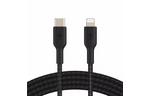 Дата кабель USB 2.0 AM to Lightning 1.0m BRAIDED black Belkin (CAA004BT1MBK)