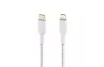 Дата кабель USB 2.0 AM to Lightning 1.0m BRAIDED white Belkin (CAA004BT1MWH)
