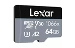 Карта памяти Lexar 64GB microSDXC class 10 UHS-I 1066x Silver (LMS1066064G-BNANG)