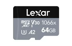 Карта памяти Lexar 64GB microSDXC class 10 UHS-I 1066x Silver (LMS1066064G-BNANG) - Фото