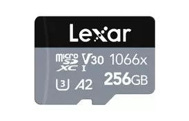 Карта памяти Lexar 256GB microSDXC class 10 UHS-I 1066x Silver (LMS1066256G-BNANG) - Фото