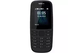 Мобильный телефон Nokia 105 SS 2019 (no charger) Black (16KIGB01A19) - Фото