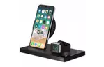 Зарядное устройство Belkin 2-in-1 Wireless Pad/Stand/Apple Watch, black (F8J234VFBLK-APL)
