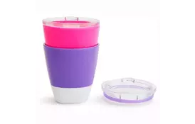 Набір дитячого посуду Munchkin Splash стаканчиків 2 шт Рожевий, Фіолетовий (11425.01) - Фото