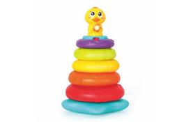Игровой набор Hola Toys Музыкальная пирамидка Уточка с подсветкой (2101) - Фото