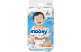 Підгузник Moony L (9-14 кг) 54 шт (4903111244911) - Фото