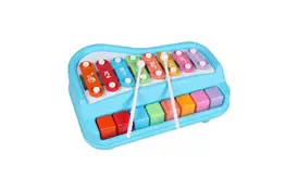 Музична іграшка Baoli Ксилофон піаніно 8 тонів (синій) (BAO-1502-B) - Фото