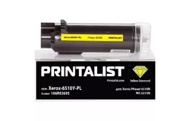 Тонер-картридж PRINTALIST Xerox Ph6510N, WC 6515N, 106R03695 Yellow (Xerox-6510Y-PL) - Фото