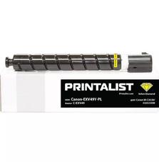 Тонер-картридж PRINTALIST Canon iR-C3320/3325/3330, C-EXV49 Yellow (Canon-EXV49Y-PL)