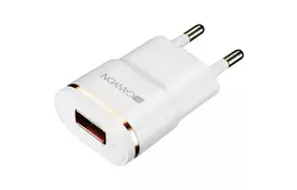 Зарядний пристрій CANYON 1xUSB AC (CNE-CHA01WR) - Фото