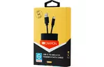 Дата кабель USB 3.0 AM to Type-C 1.0m 3A black CANYON (CNE-USBC4B)