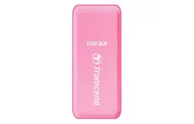 Считыватель флеш-карт Transcend USB 3.0/3.1 Gen 1 Pink (TS-RDF5R) - Фото