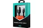 Дата кабель USB 2.0 AM to Lightning 1.0m MFI Black CANYON (CNS-MFICAB01B)