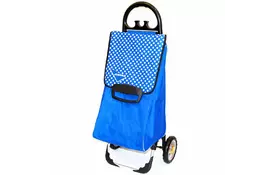 Сумка-тележка Aurora Milano 60 л Blue/White point (928589) - Фото