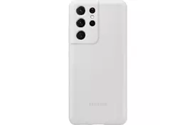 Чохол для моб. телефону Samsung Silicone Cover Samsung Galaxy S21 Ultra Light Gray (EF-PG998TJEGRU) - Фото
