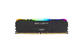 Модуль памяти для компьютера DDR4 8GB 3200 MHz Ballistix RGB Black MICRON (BL8G32C16U4BL) - Фото