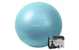 М'яч для фітнесу PowerPlay 4001 65см Mint + насос (PP_4001_65_Mint) - Фото