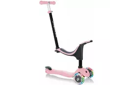Скутер Globber GO UP SPORTY пастельно-рожевий з підсвічуванням (452-210-3) - Фото