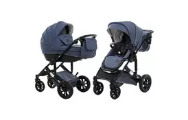 Коляска Biene универсальная 2 в 1 Biene Solo 2 Melange Blue (BSOSTRMBL/BSOCCMBL) - Фото