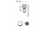 Автолампа PHILIPS 21W (12496 LLECO CP)