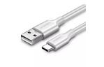 Дата кабель USB 2.0 AM to Type-C 1.0m US287 White UGREEN (60121)