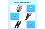 Дата кабель USB 2.0 AM to Type-C 1.0m US288 Aluminum Braid Black UGREEN (60126)