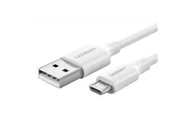 Дата кабель USB 2.0 AM to Micro 5P 2.0m US289 White UGREEN (60143) - Фото