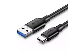 Дата кабель USB 3.0 AM to Type-C 1.0m US184 Black UGREEN (20882) - Фото