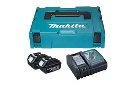 Аккумулятор к электроинструменту Makita набор LXT (BL1830x2, DC18RC, Makpac1) (197952-5) - Фото