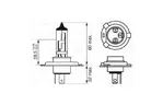 Автолампа BOSCH галогенова 75/70W (1 987 302 441)