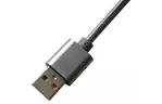 Дата кабель USB 2.0 AM to Micro 5P 1.0m Grey/Grey Grand-X (FM01GGR)
