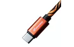 Дата кабель USB 2.0 AM to Type-C 1.0m Orange/Black Grand-X (FC05OB)