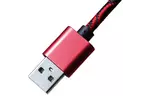 Дата кабель USB 2.0 AM to Type-C 1.0m Red/Black Grand-X (FC05RB)