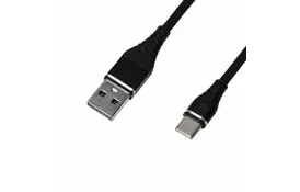 Дата кабель USB 2.0 AM to Type-C 1.2m black Grand-X (NC02BK) - Фото