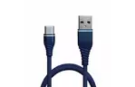 Дата кабель USB 2.0 AM to Type-C 1.2m blue Grand-X (NC02BL)