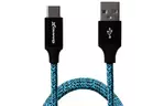 Дата кабель USB 2.0 AM to Type-C 1.0m Blue/Black Grand-X (FC06BLB)