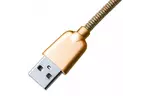 Дата кабель USB 2.0 AM to Micro 5P 1.0m 1.5A, Gold Grand-X (MM02G)